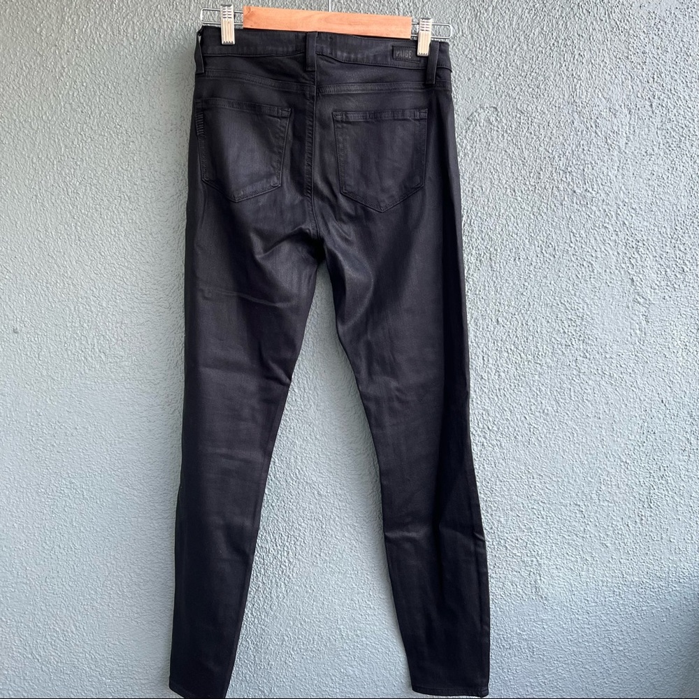 NWT Paige Verdugo Ankle Jeans Sterling Dark Coated sz 27 - Picture 3 of 5